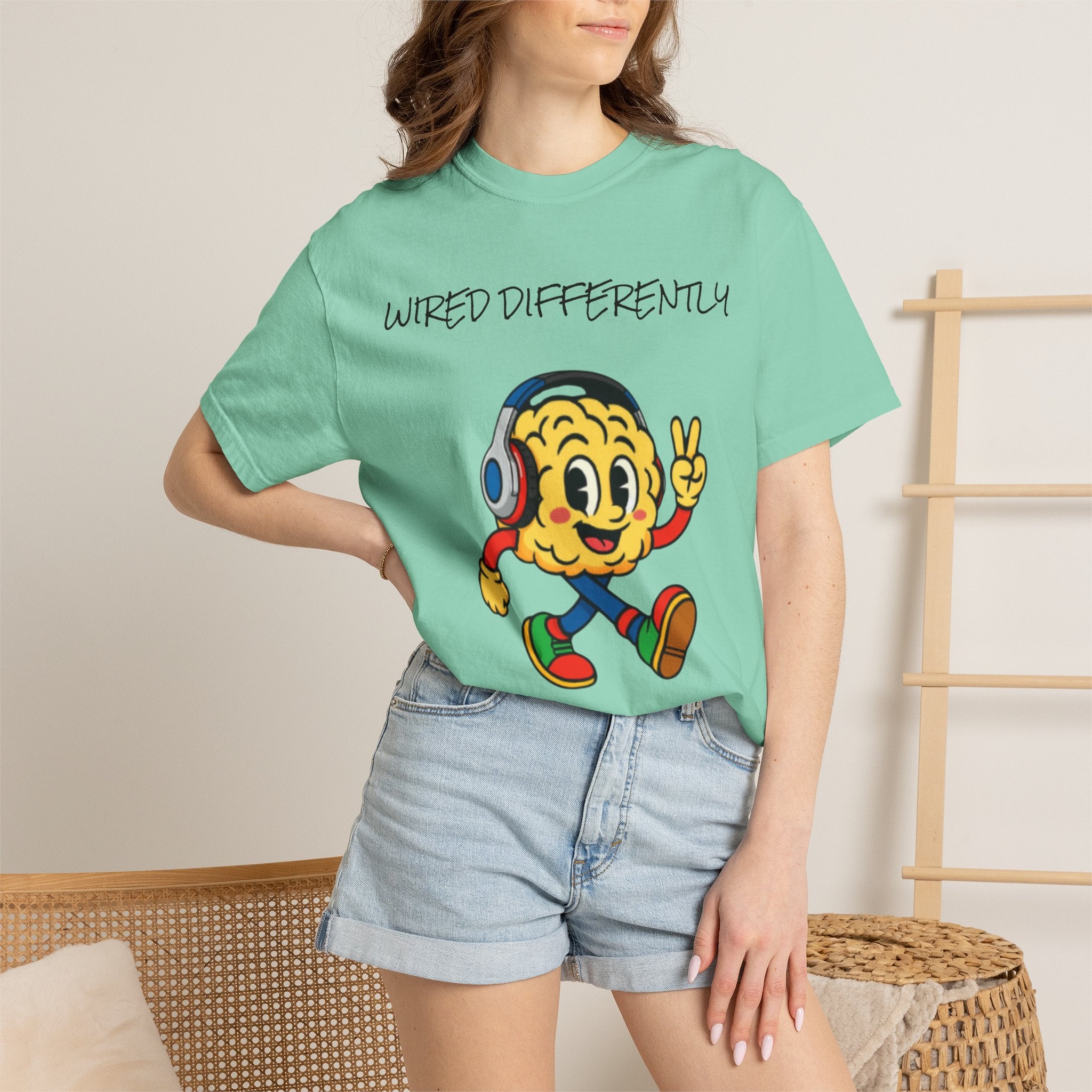 Wired Differently Shirt | SPARK the Mascot Tee | Pride Comfort Colors Unisex