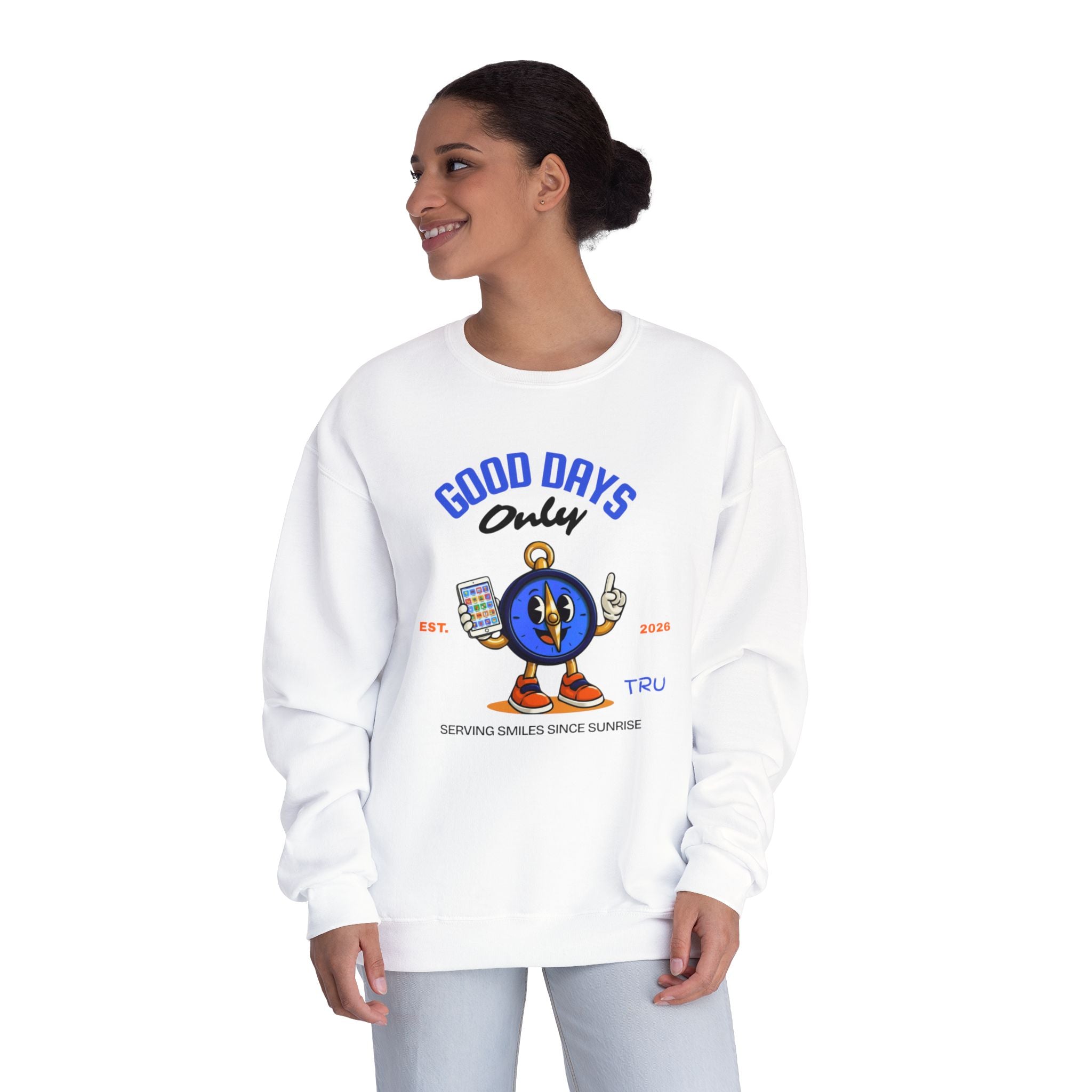 TRU Wired Differently Crewneck Sweatshirt | Good Days Only AAC Communication Design