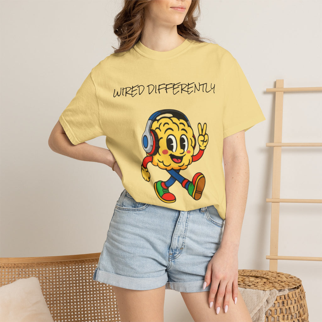 Wired Differently Shirt | SPARK the Mascot Tee | Pride Comfort Colors Unisex