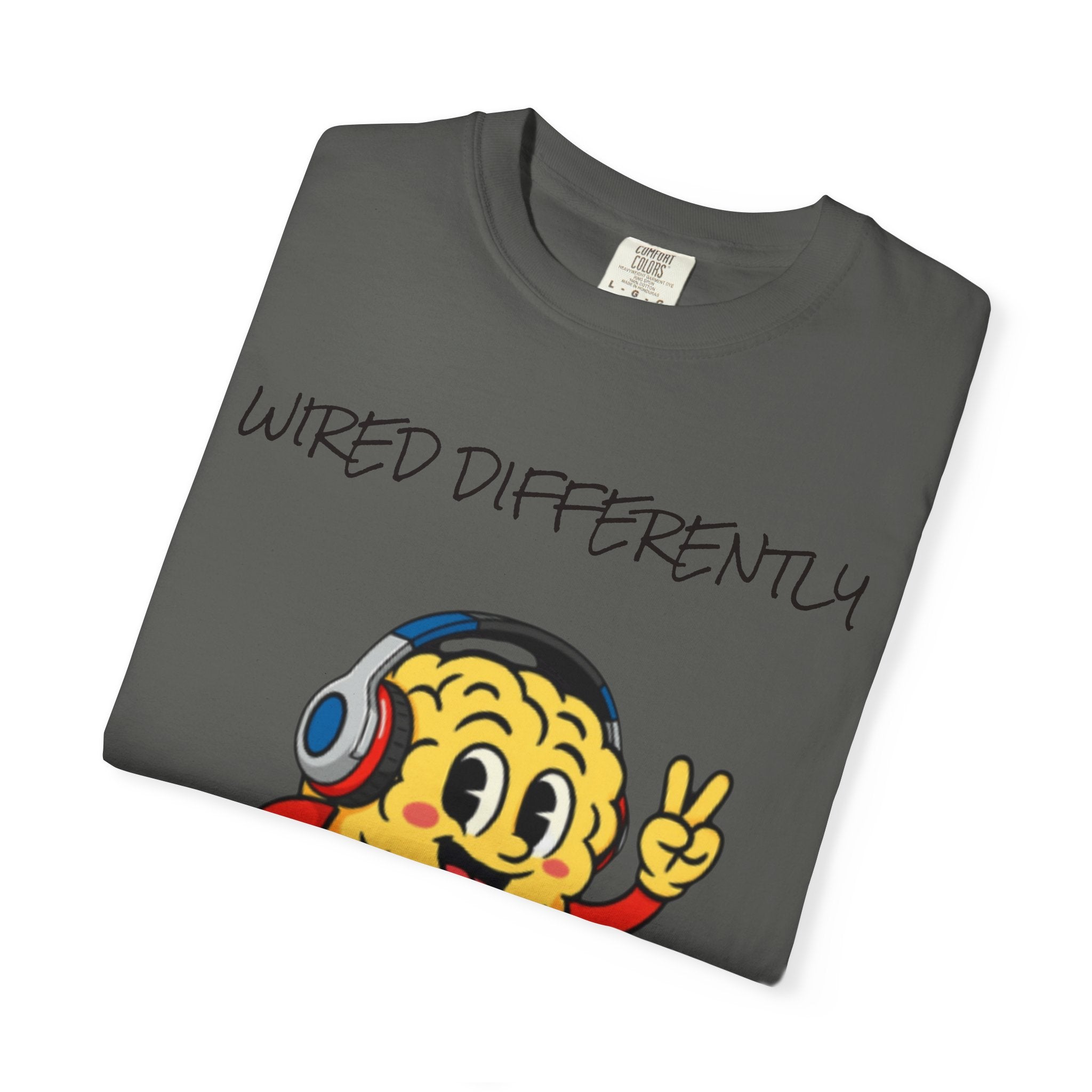Wired Differently Shirt | SPARK the Mascot Tee | Pride Comfort Colors Unisex