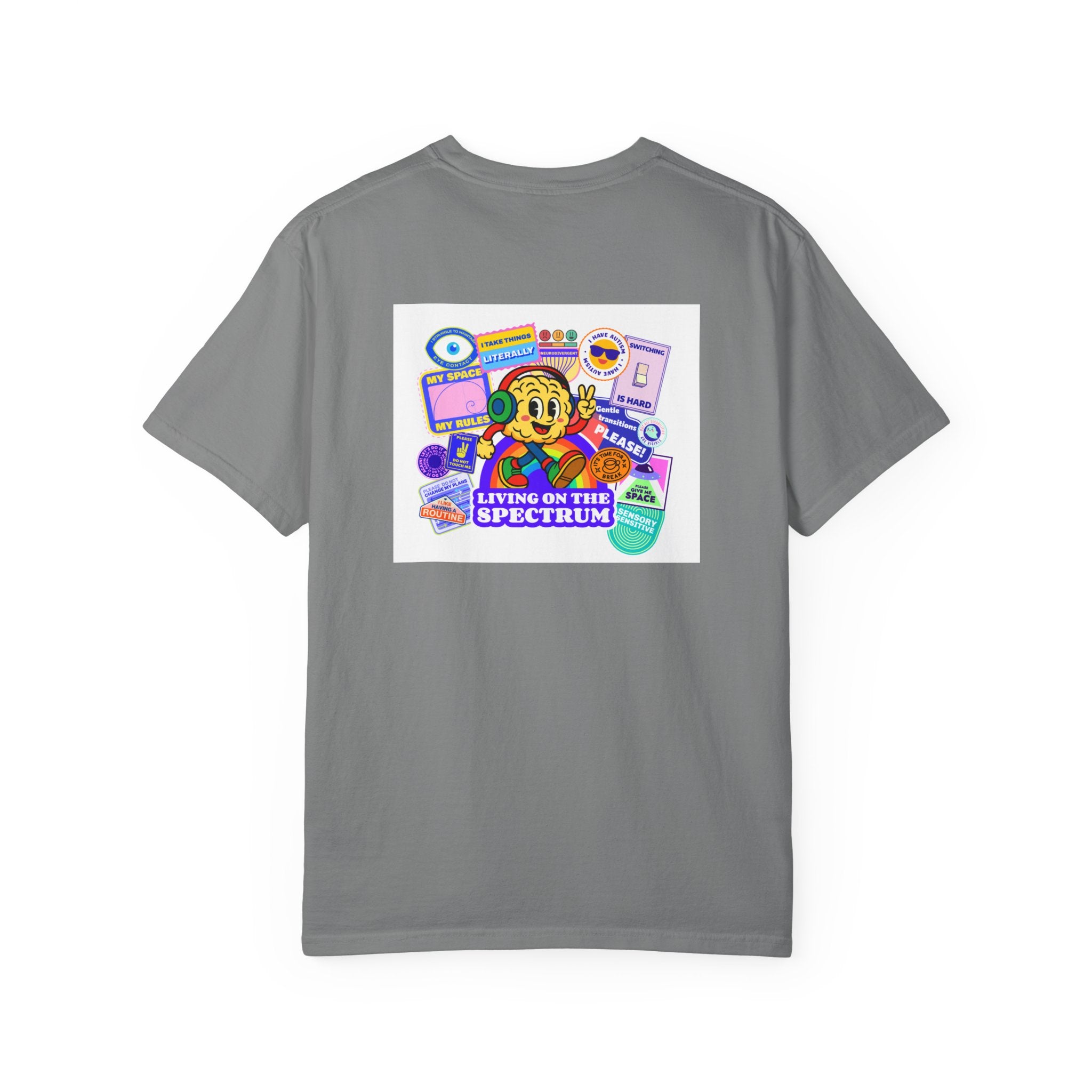 SPARK Wired Differently Shirt | Living On The Spectrum Pride Comfort Colors Tee