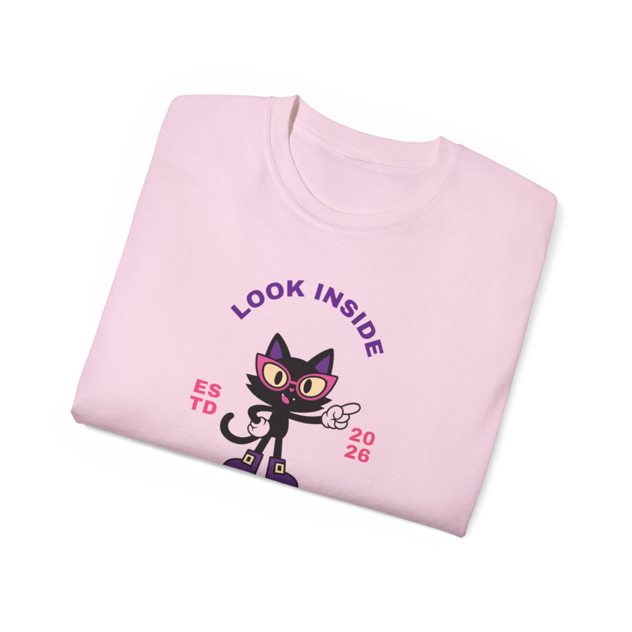 Look Inside Be Yourself Cat Tee | LUNA Neurodivergent Pride Shirt | Wired Differently Unisex T-Shirt